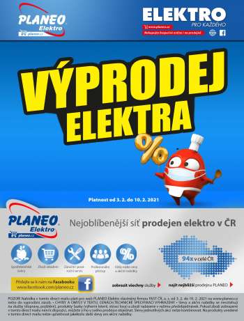 Leták PLANEO Elektro - 3.2.2021 - 10.2.2021.