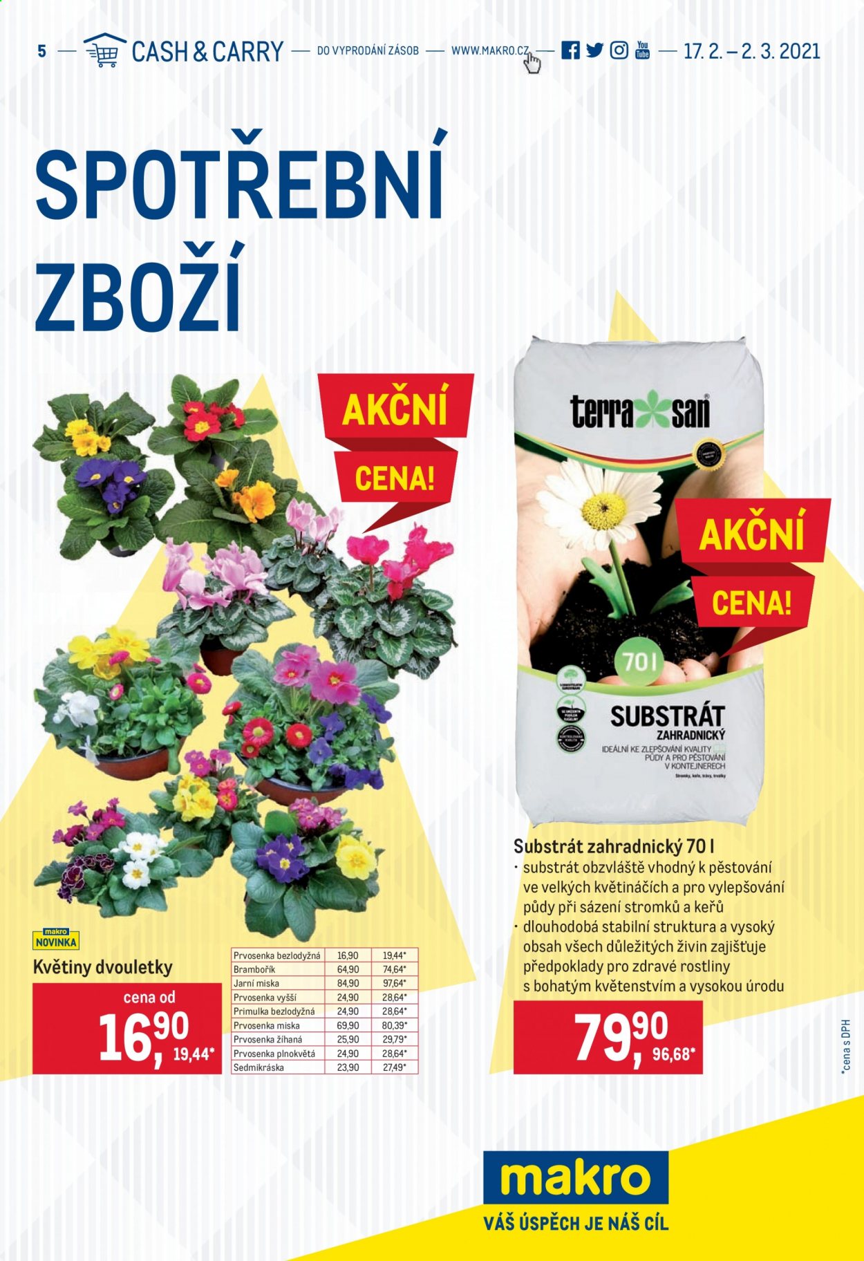 Leták MAKRO - 17.2.2021 - 2.3.2021. Strana 1