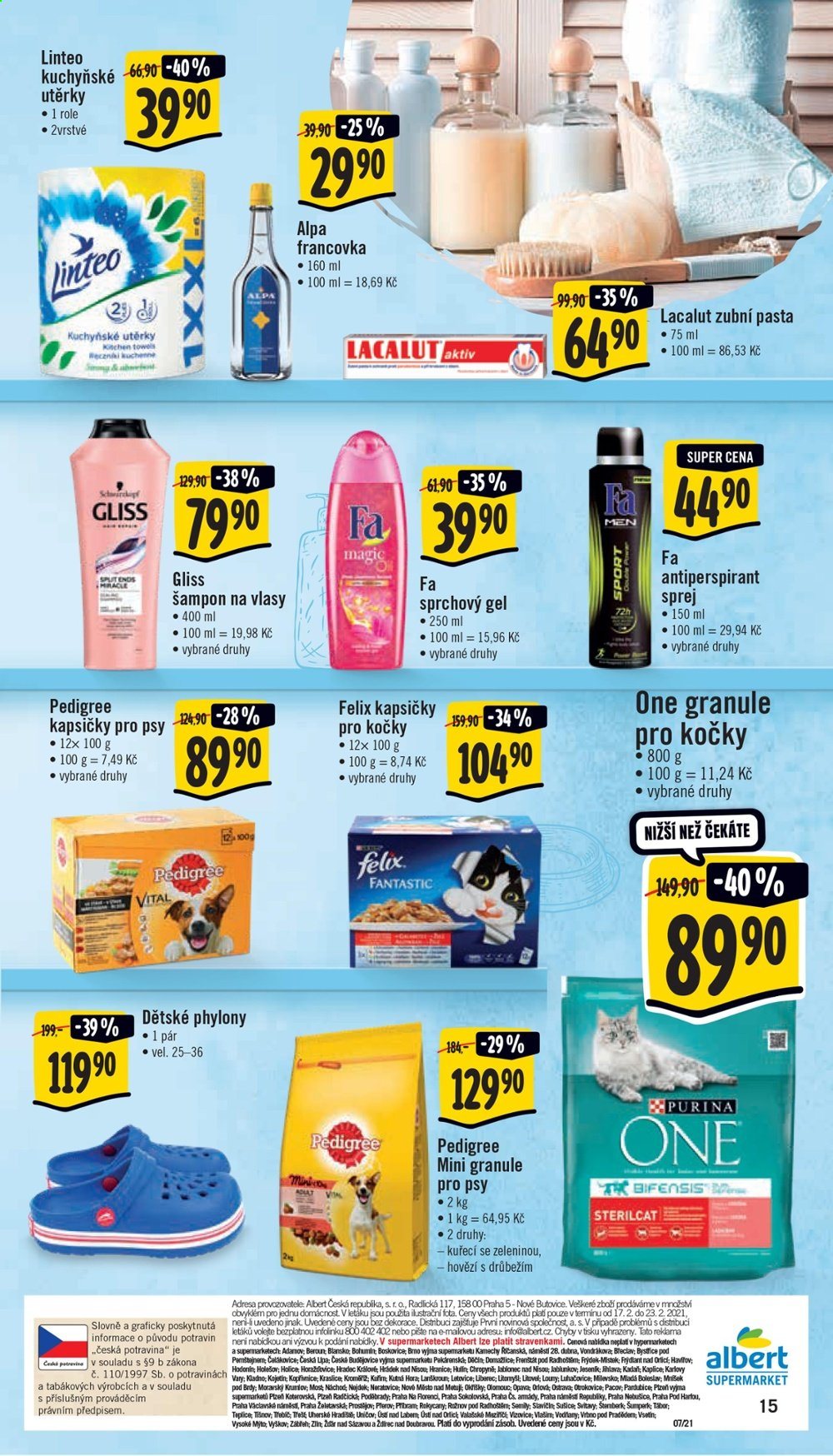 Leták Albert Supermarket - 17.2.2021 - 23.2.2021. Strana 15