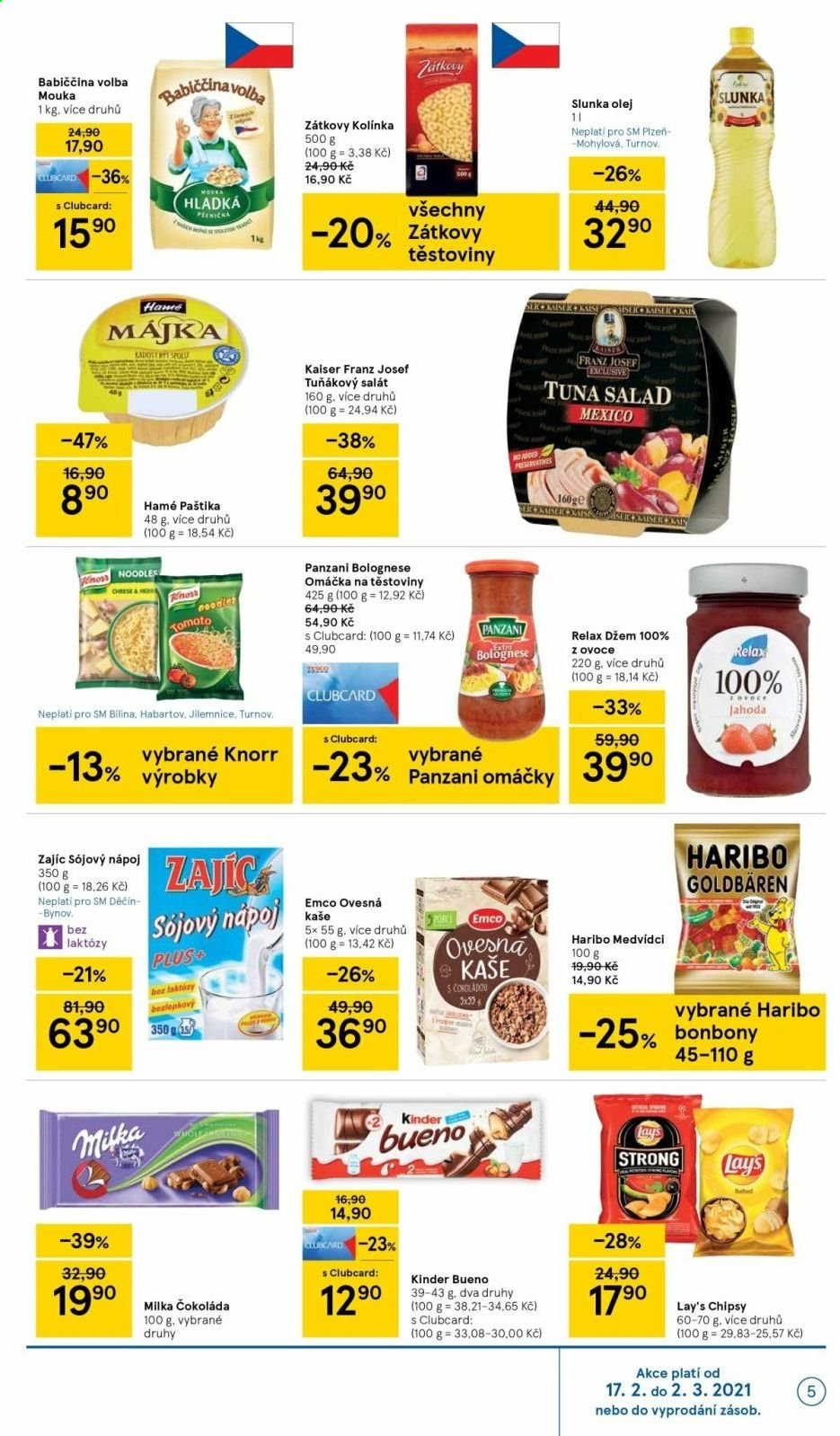 Leták TESCO supermarket - 17.2.2021 - 23.2.2021. Strana 5