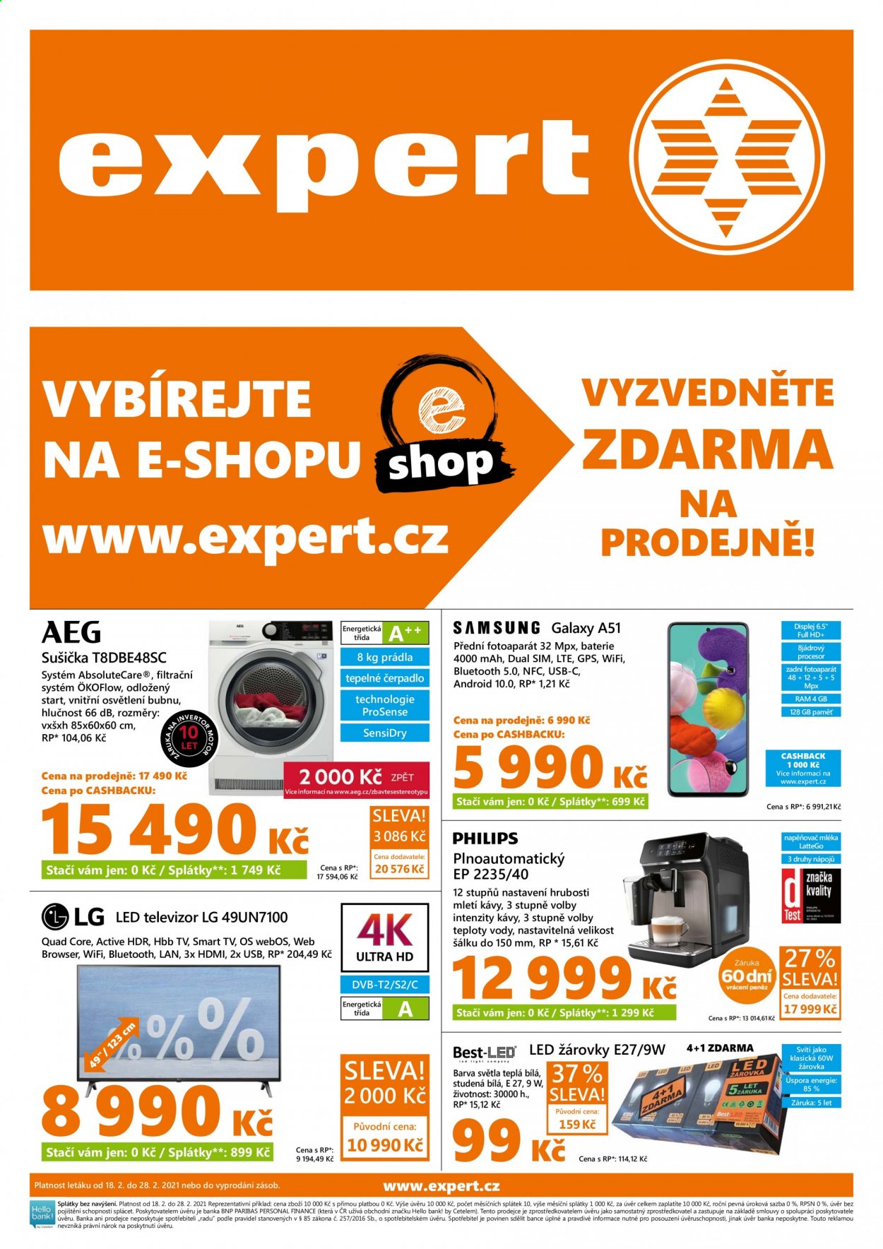 Leták Expert - 18.2.2021 - 28.2.2021. Strana 1