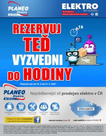 Leták PLANEO Elektro - 19.2.2021 - 21.2.2021.