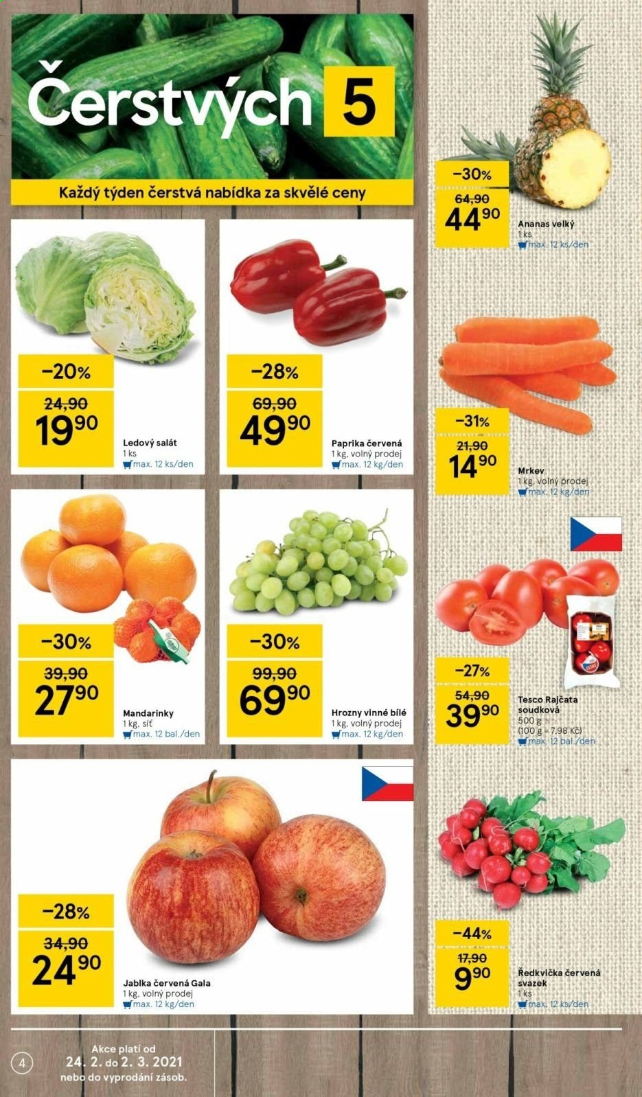 Leták TESCO - 24.2.2021 - 2.3.2021. Strana 4