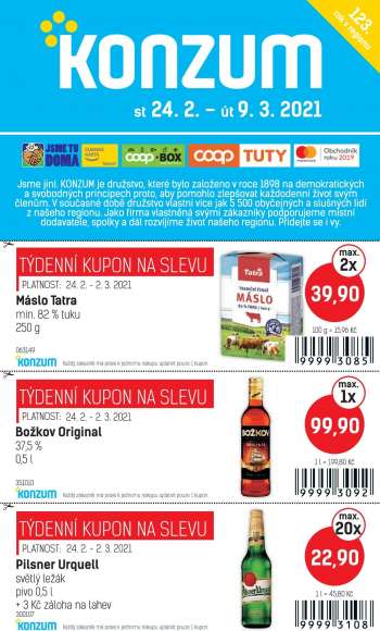 Leták Konzum - 24.2.2021 - 9.3.2021.