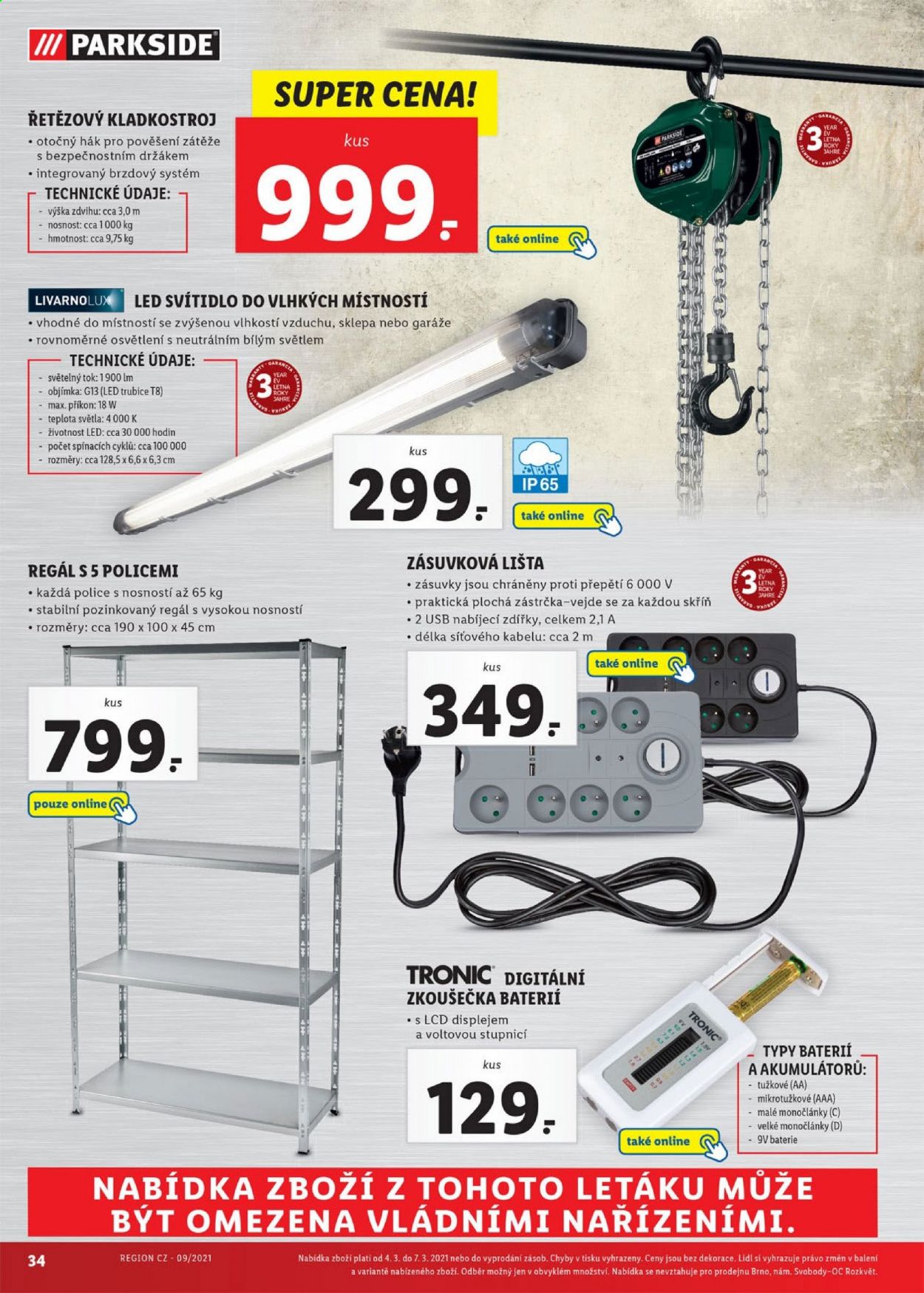 Leták Lidl - 1.3.2021 - 7.3.2021. Strana 34