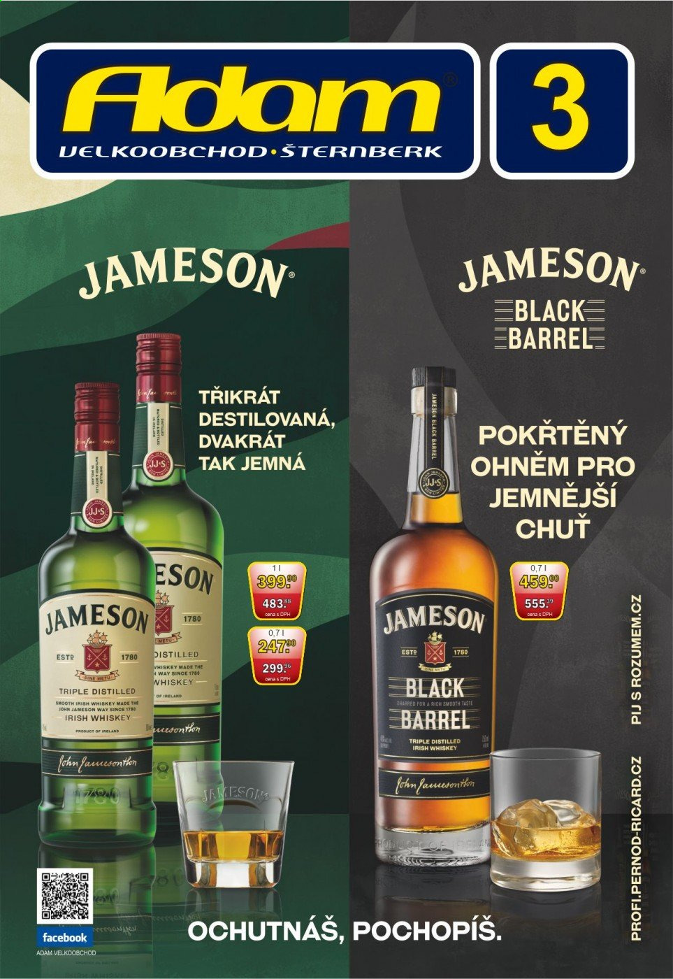 thumbnail - Leták Adam velkoobchod Šternberk - 1.3.2021 - 31.3.2021 - Produkty v akci - alkohol, Jameson, whisky. Strana 1.