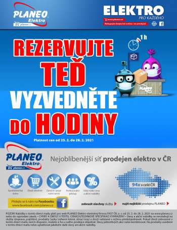 Leták PLANEO Elektro - 25.2.2021 - 28.2.2021.