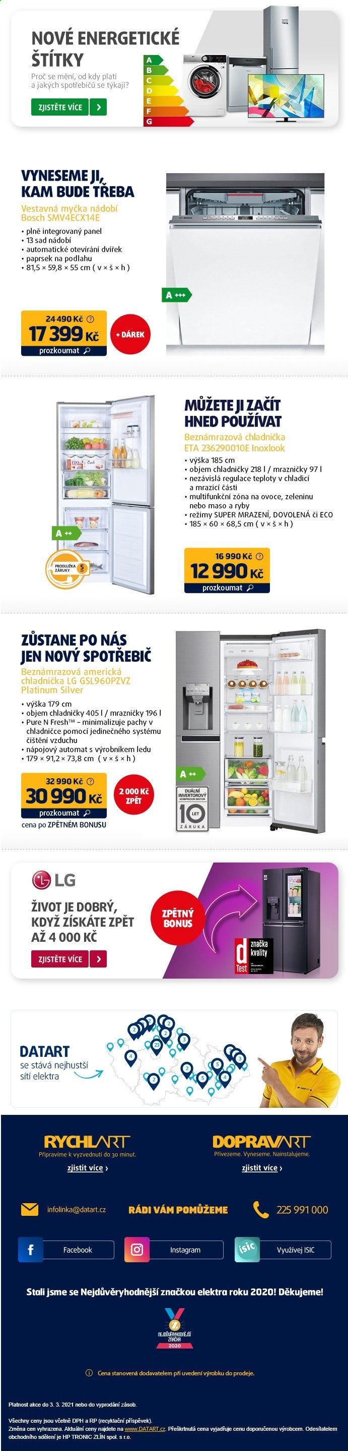 Leták DATART - 26.2.2021 - 3.3.2021. Strana 3