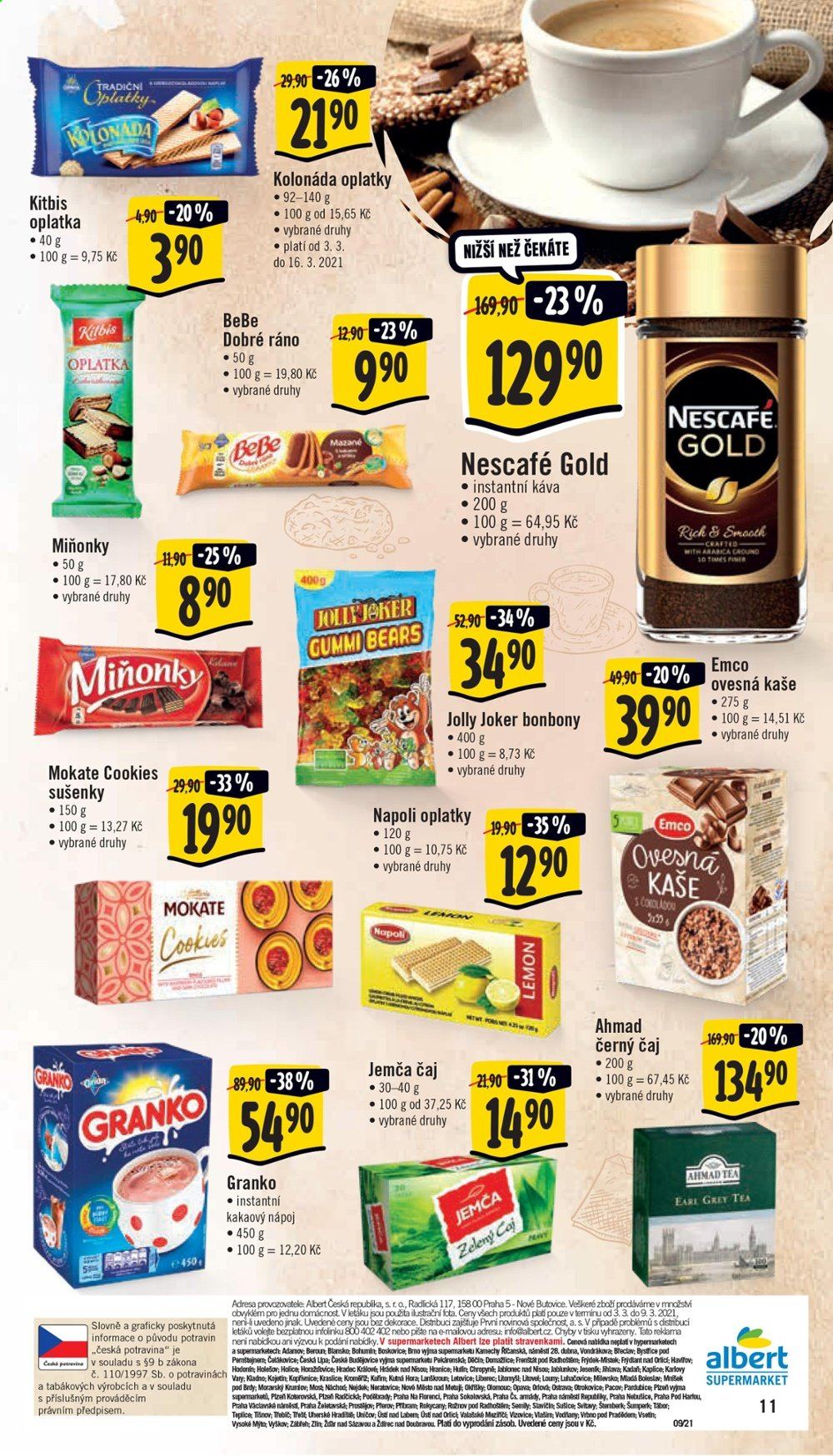 Leták Albert Supermarket - 3.3.2021 - 9.3.2021. Strana 11