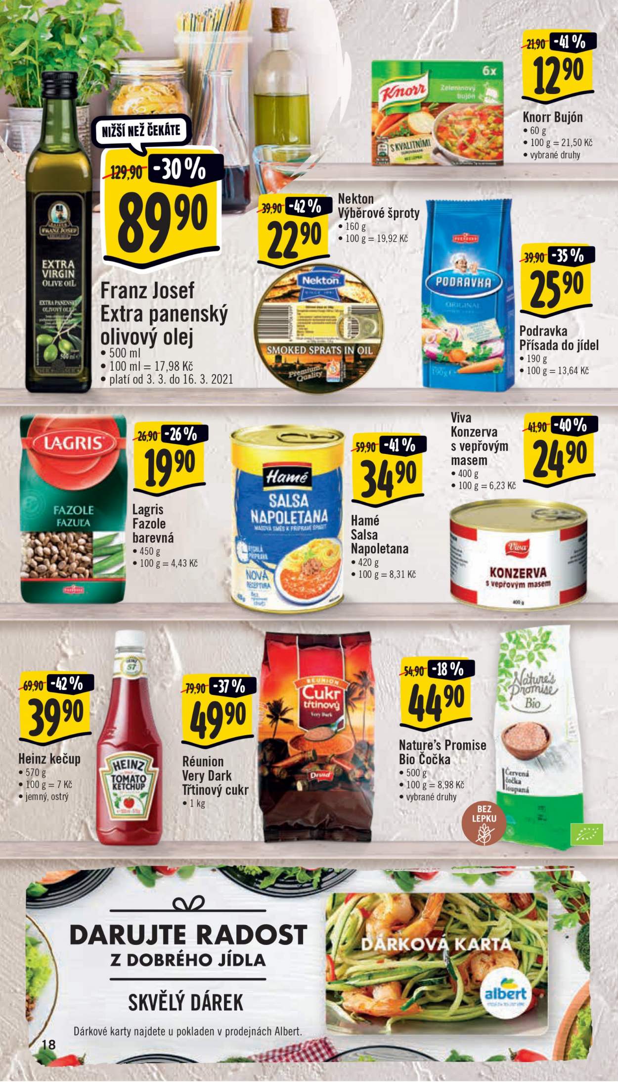Leták Albert Supermarket - 3.3.2021 - 9.3.2021. Strana 18