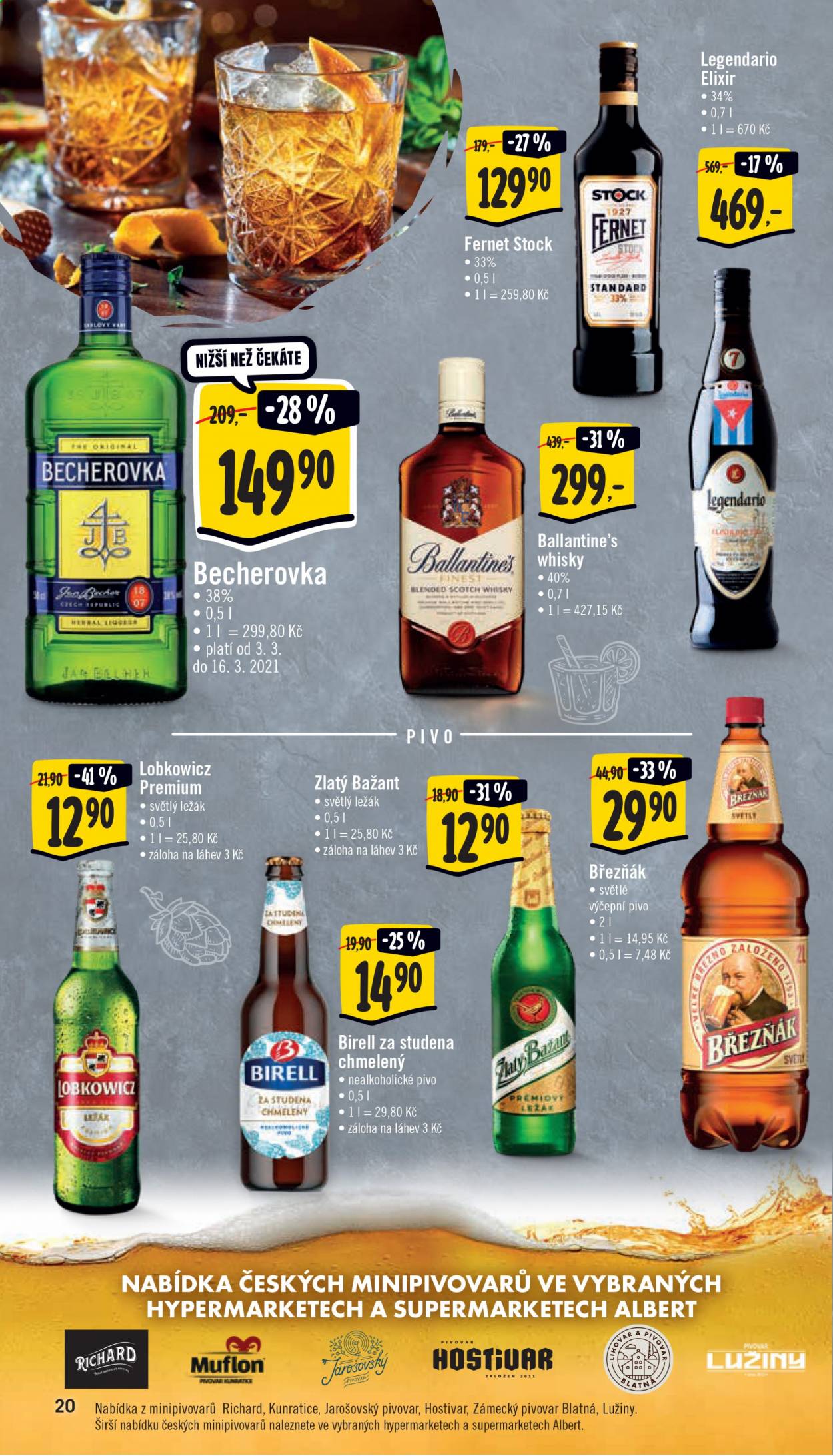 Leták Albert Supermarket - 3.3.2021 - 9.3.2021. Strana 20