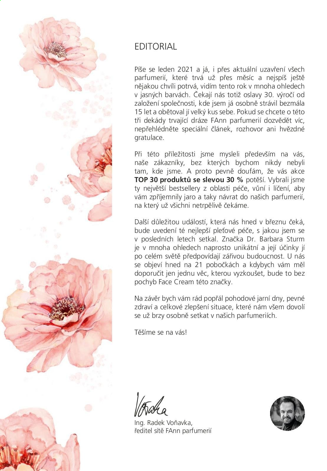 Leták FAnn parfumerie. Strana 2