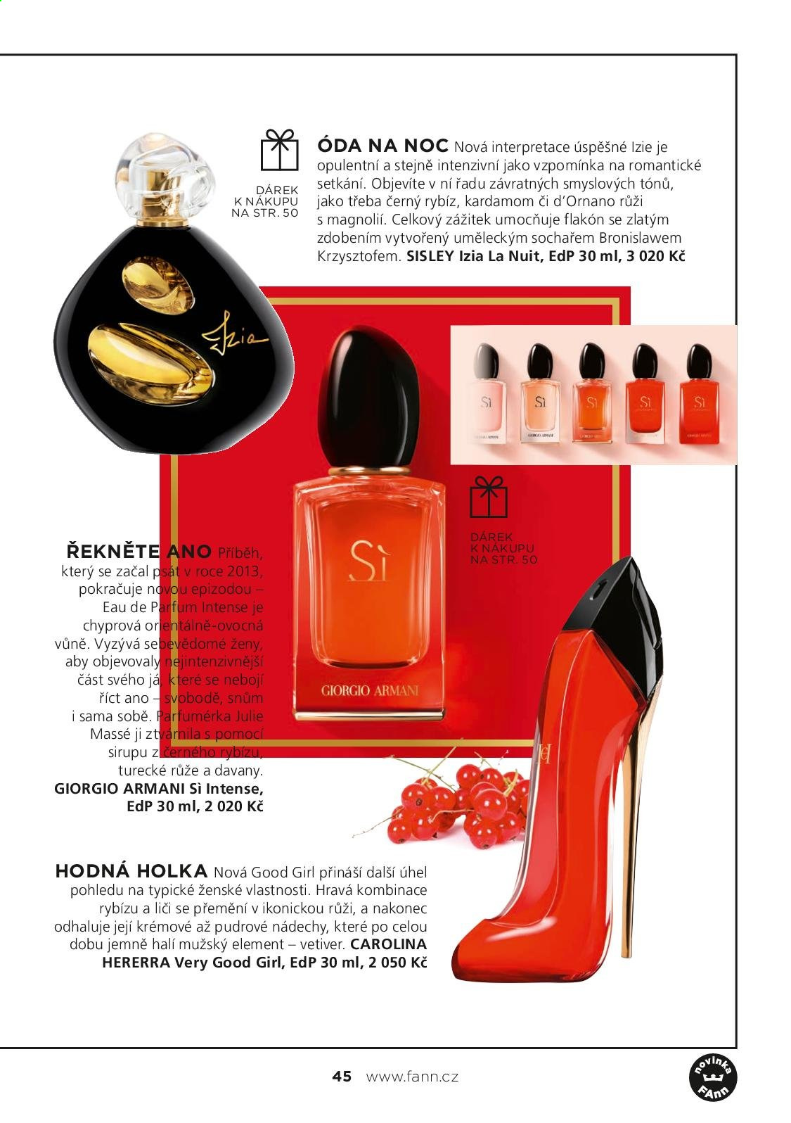 Leták FAnn parfumerie. Strana 45