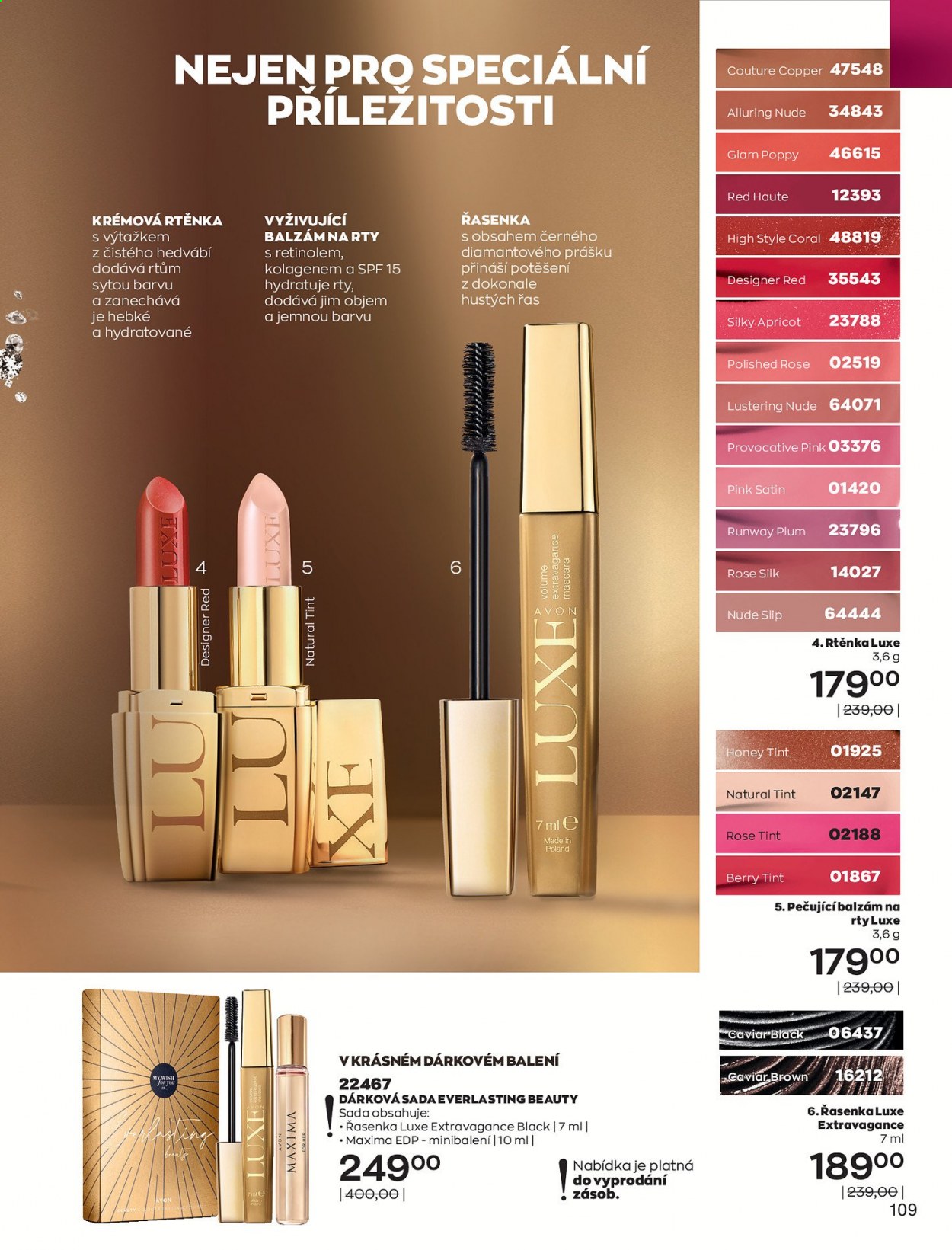 Leták AVON - 1.3.2021 - 31.3.2021. Strana 109