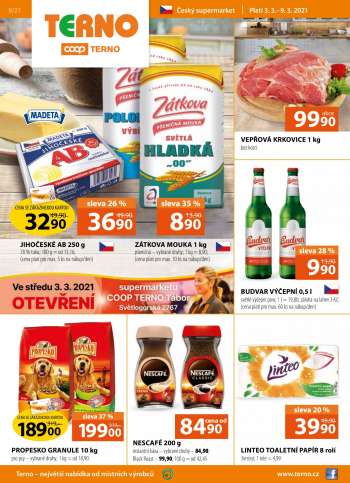 Leták coop TERNO - 3.3.2021 - 9.3.2021.