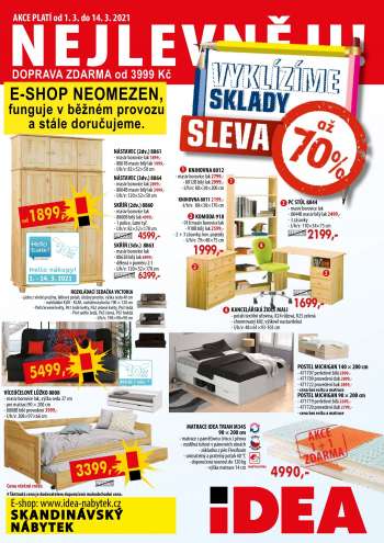 Leták IDEA nábytek - 1.3.2021 - 14.3.2021.