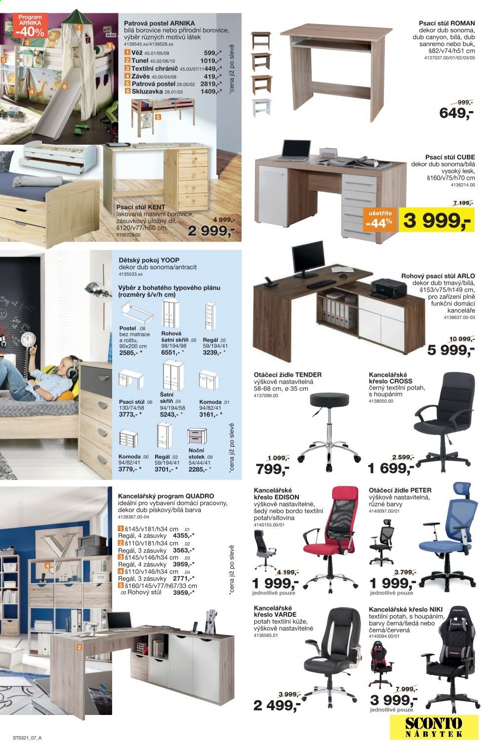 Leták SCONTO NÁBYTEK - 1.3.2021 - 25.3.2021. Strana 7