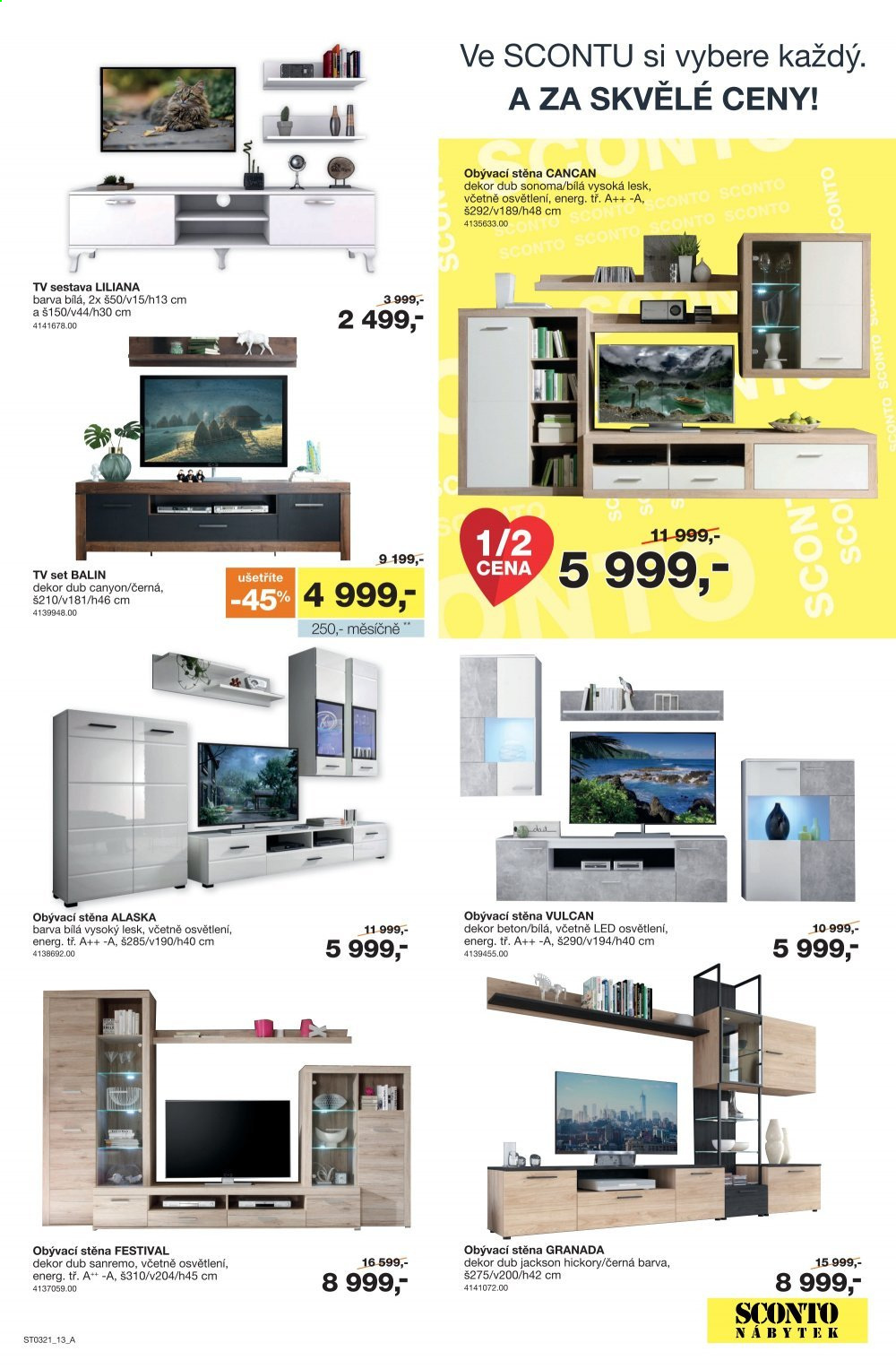 Leták SCONTO NÁBYTEK - 1.3.2021 - 25.3.2021. Strana 13