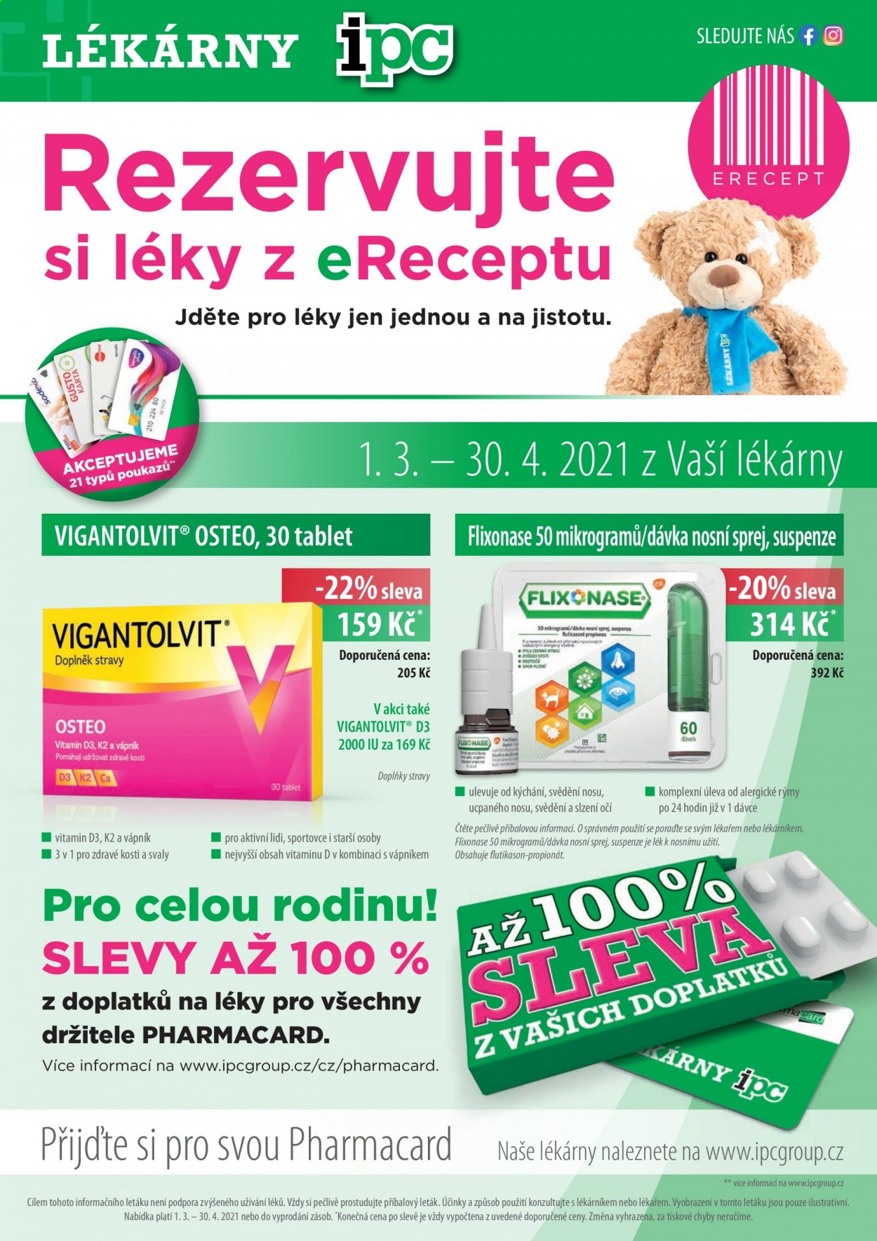 Leták Lékárny IPC - 1.3.2021 - 30.4.2021. Strana 1