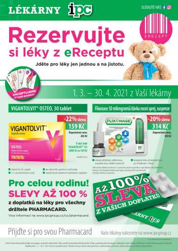 Leták Lékárny IPC - 1.3.2021 - 30.4.2021.