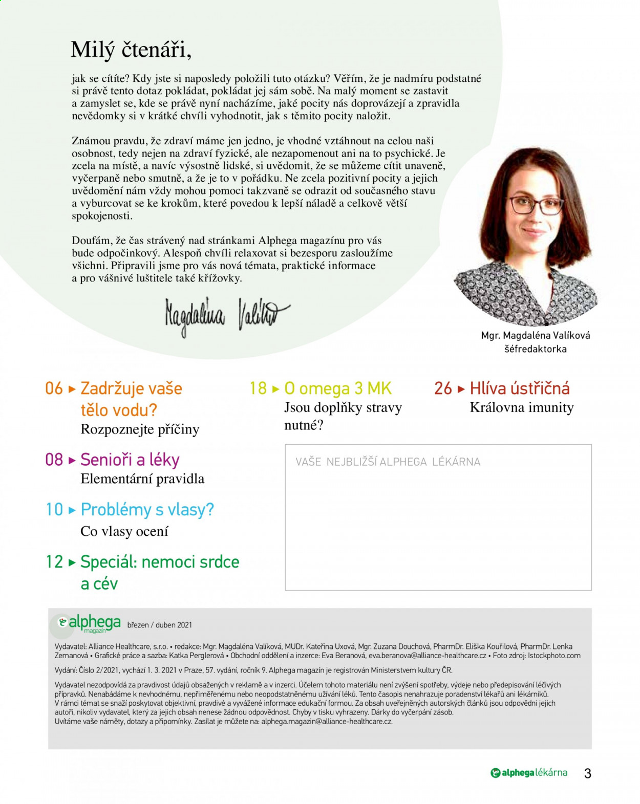 Leták Alphega lékárna - 1.3.2021 - 30.4.2021. Strana 3