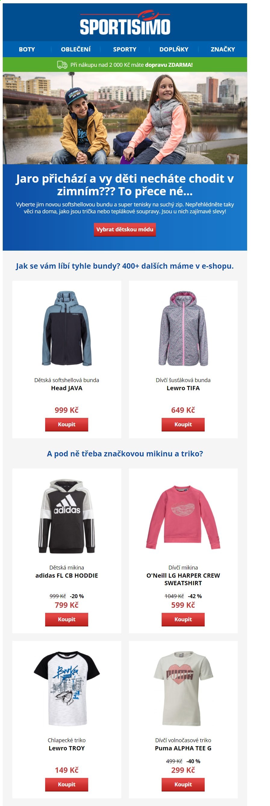 Leták SPORTISIMO - 2.3.2021 - 7.3.2021. Strana 1