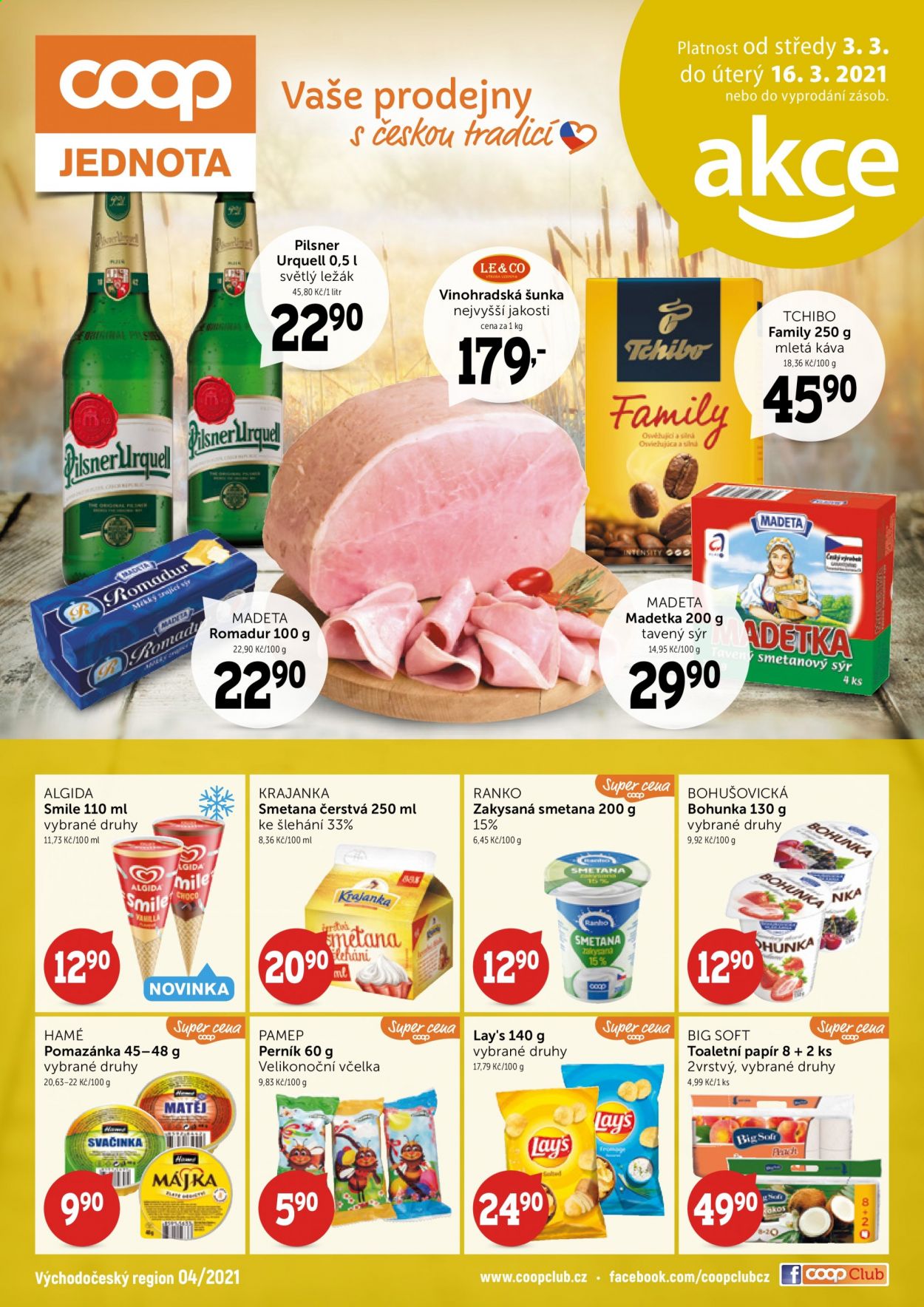 Leták coop JEDNOTA - 3.3.2021 - 16.3.2021. Strana 1