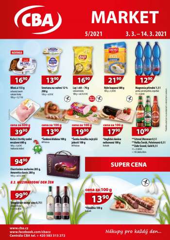 Leták CBA market - 3.3.2021 - 14.3.2021.