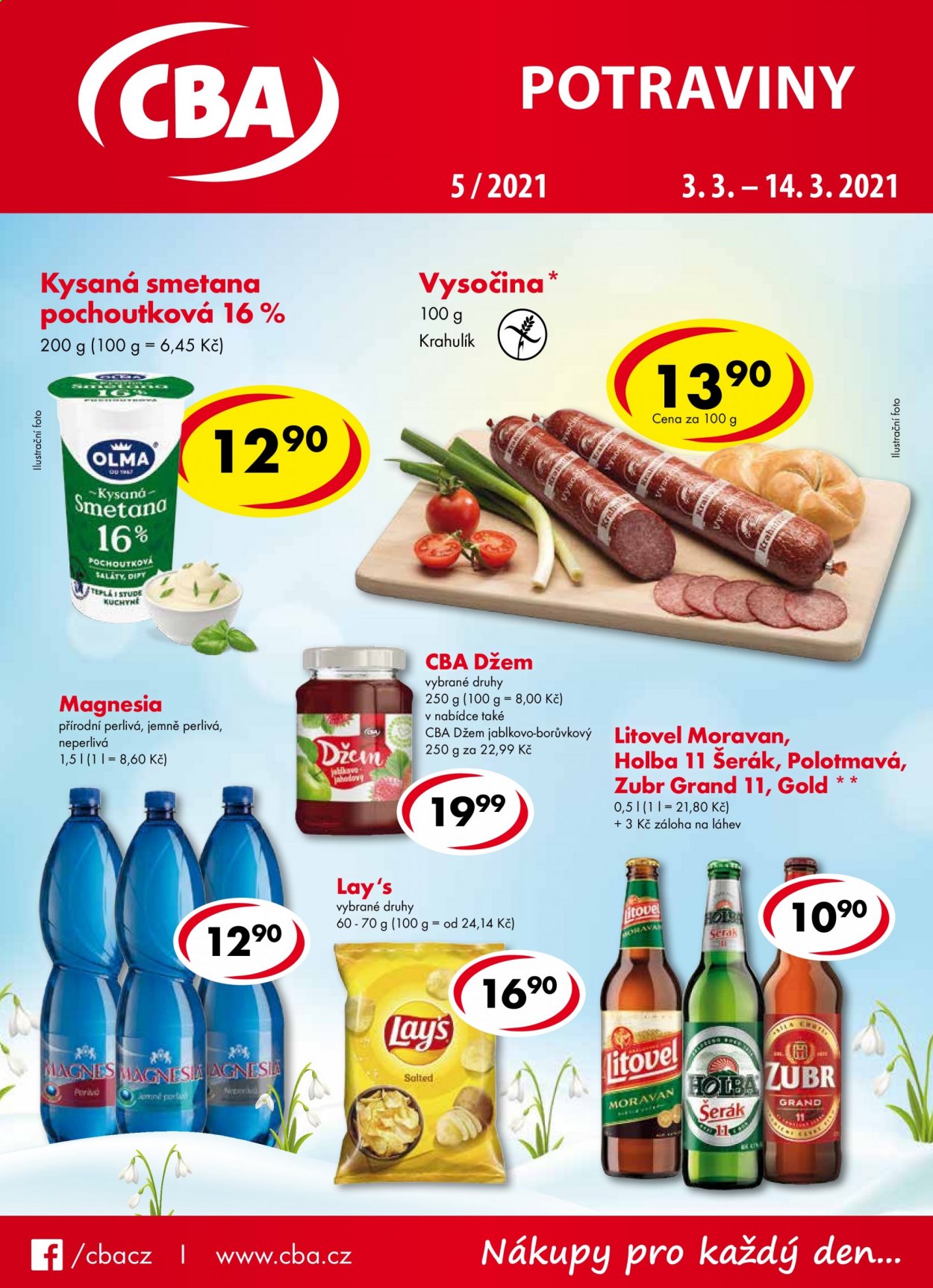 Leták CBA potraviny - 3.3.2021 - 14.3.2021. Strana 1