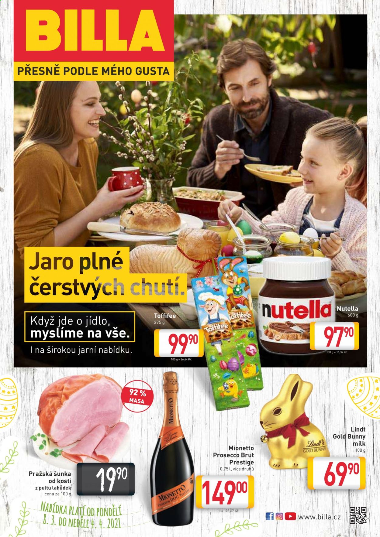 Leták BILLA - 8.3.2021 - 4.4.2021. Strana 1