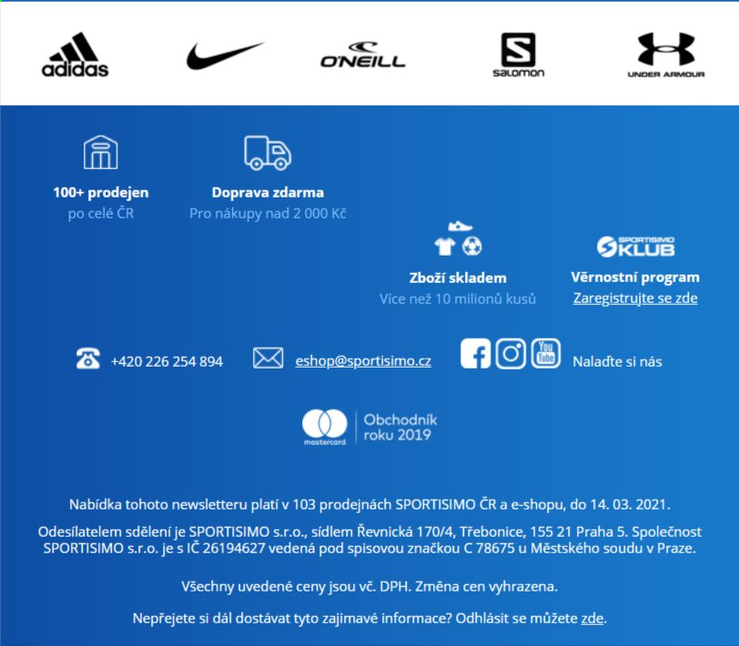 Leták SPORTISIMO - 12.3.2021 - 14.3.2021. Strana 2