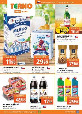 Leták coop TERNO - 17.3.2021 - 23.3.2021.