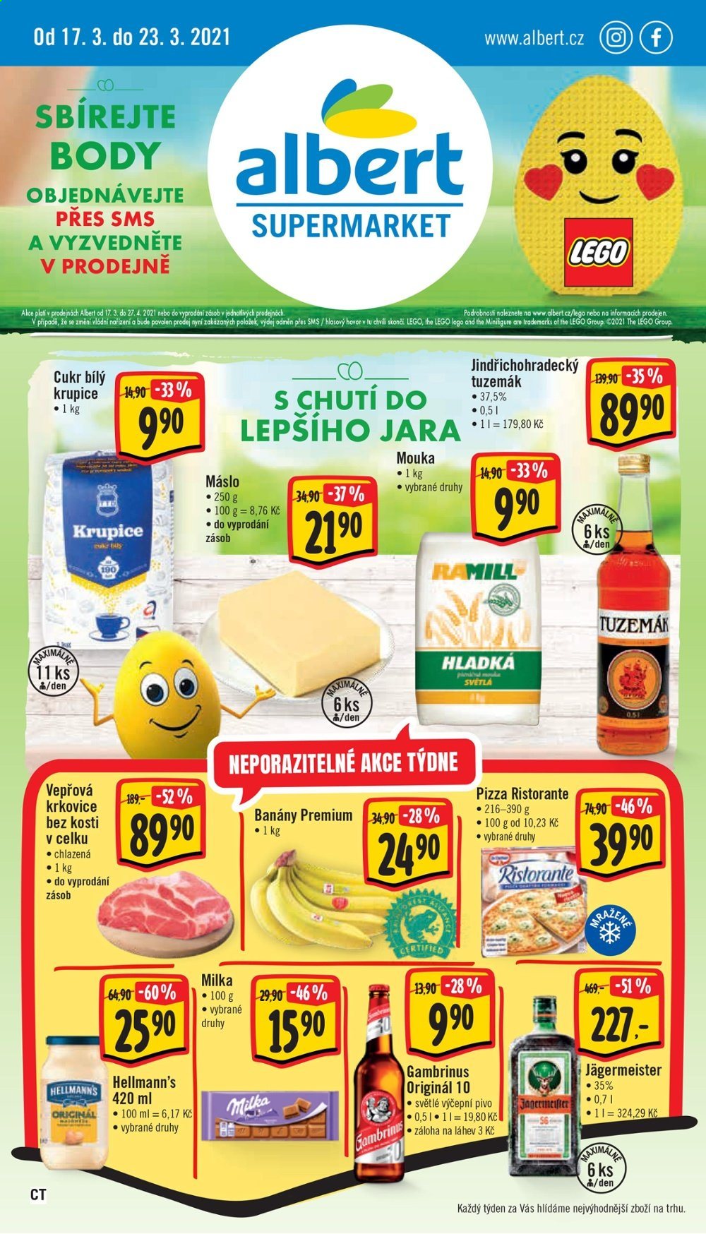 Leták Albert Supermarket - 17.3.2021 - 23.3.2021. Strana 1