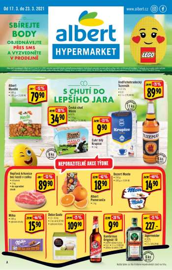 Leták Albert Hypermarket - 17.3.2021 - 23.3.2021.