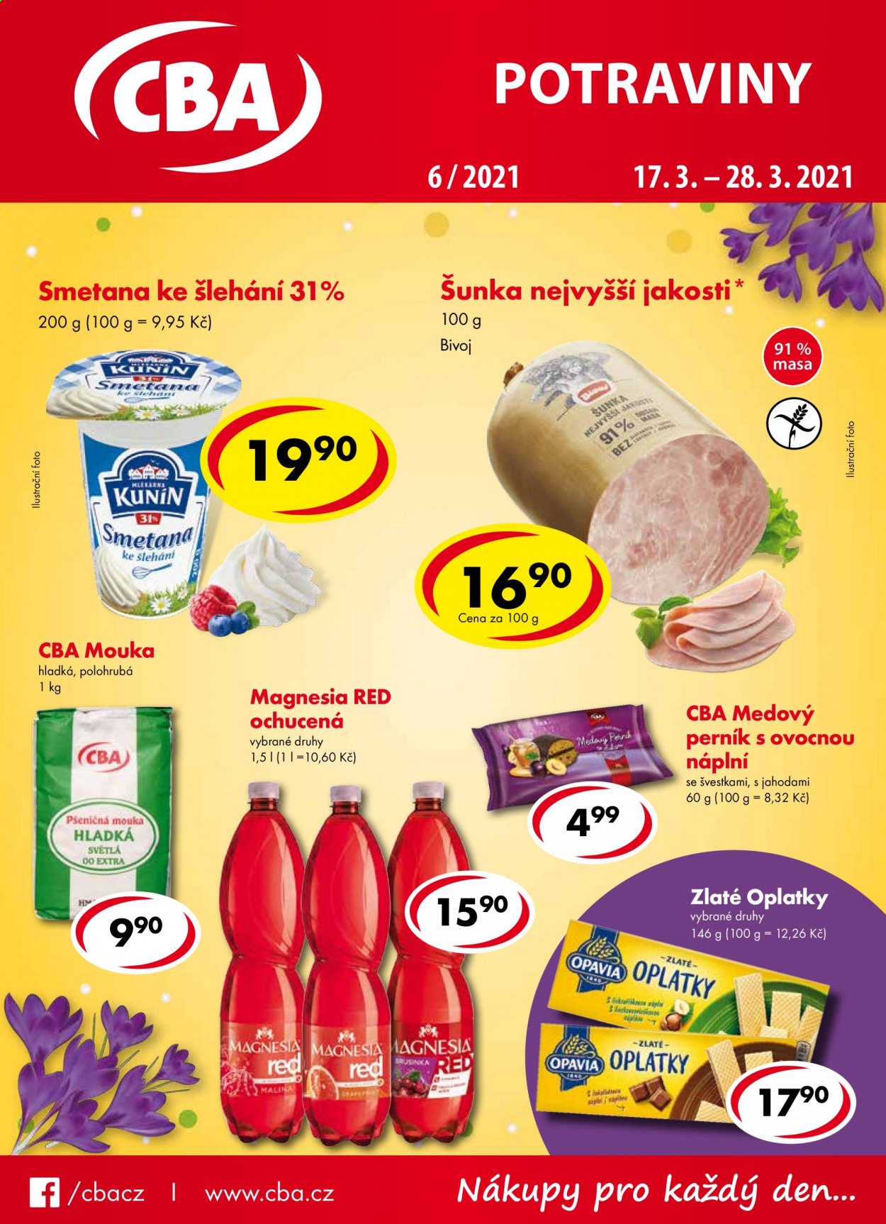 Leták CBA potraviny - 17.3.2021 - 28.3.2021. Strana 1
