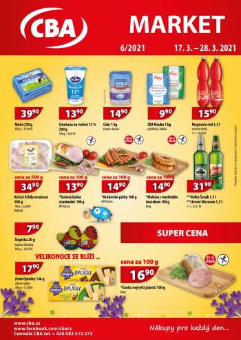 Leták CBA market - 17.3.2021 - 28.3.2021.