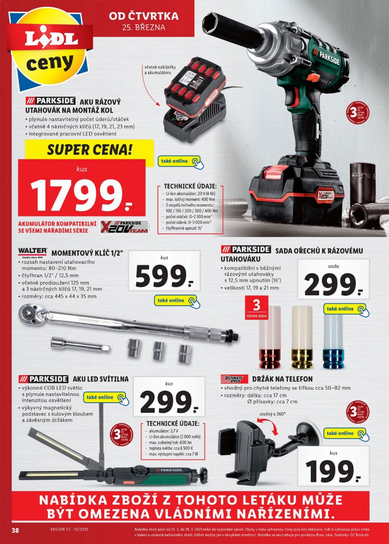Leták Lidl - 22.3.2021 - 28.3.2021. Strana 38