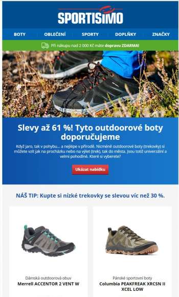 Leták SPORTISIMO - 18.3.2021 - 23.3.2021.