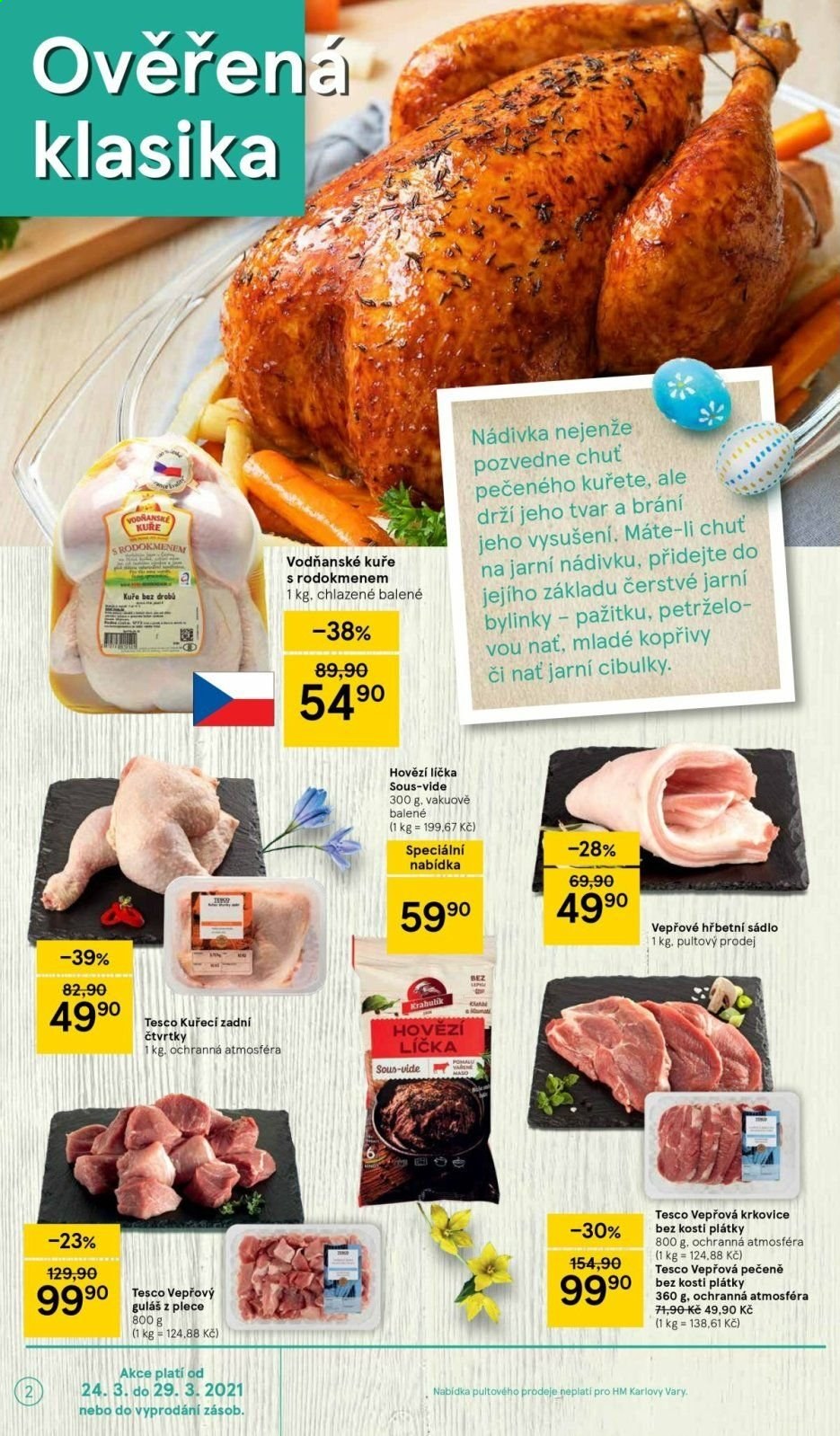 Leták TESCO - 24.3.2021 - 29.3.2021. Strana 2
