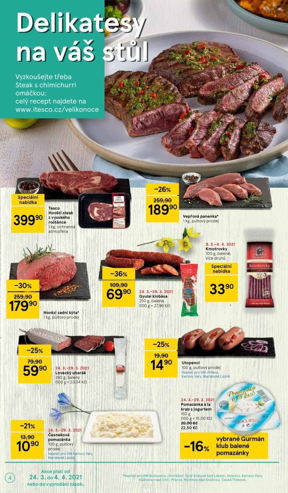 Leták TESCO - 24.3.2021 - 29.3.2021. Strana 4