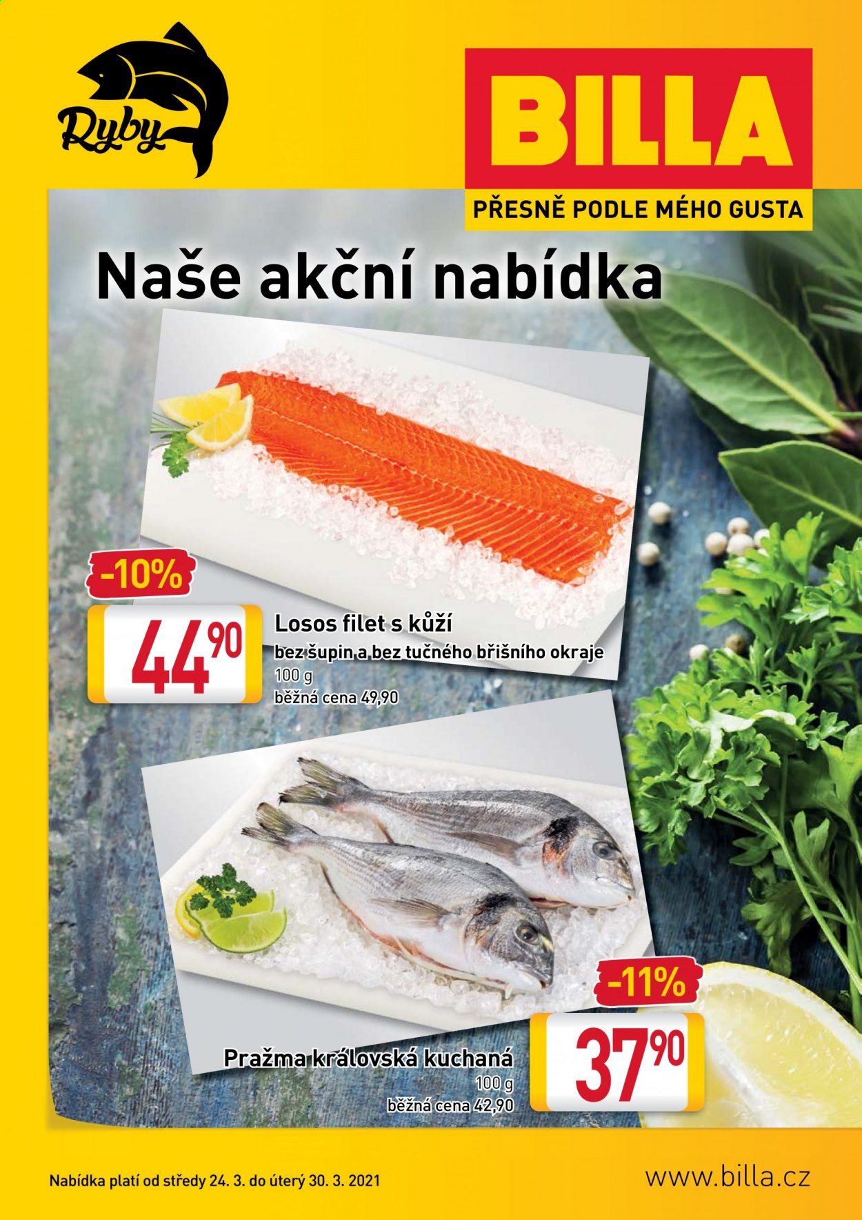 Leták BILLA - 24.3.2021 - 30.3.2021. Strana 1