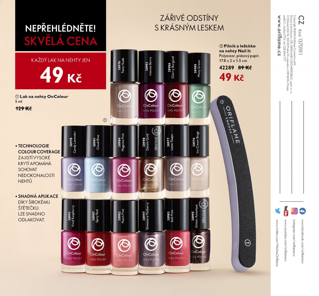 Leták ORIFLAME - 23.3.2021 - 12.4.2021. Strana 136