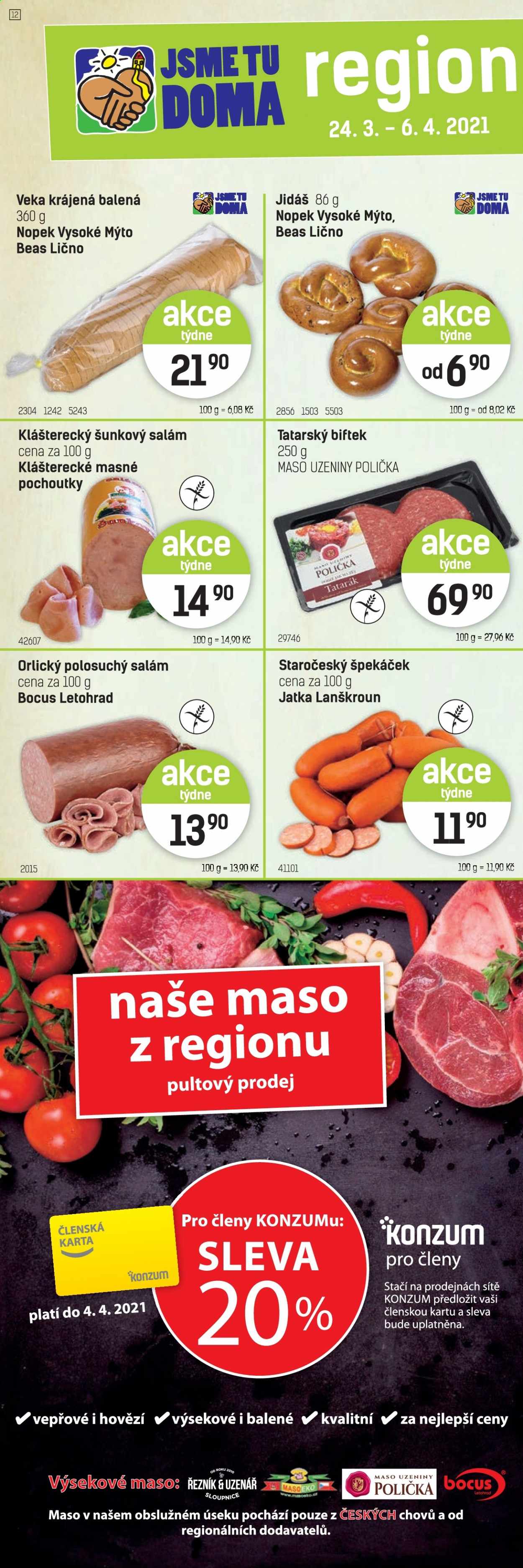 Leták Konzum - 24.3.2021 - 6.4.2021. Strana 2