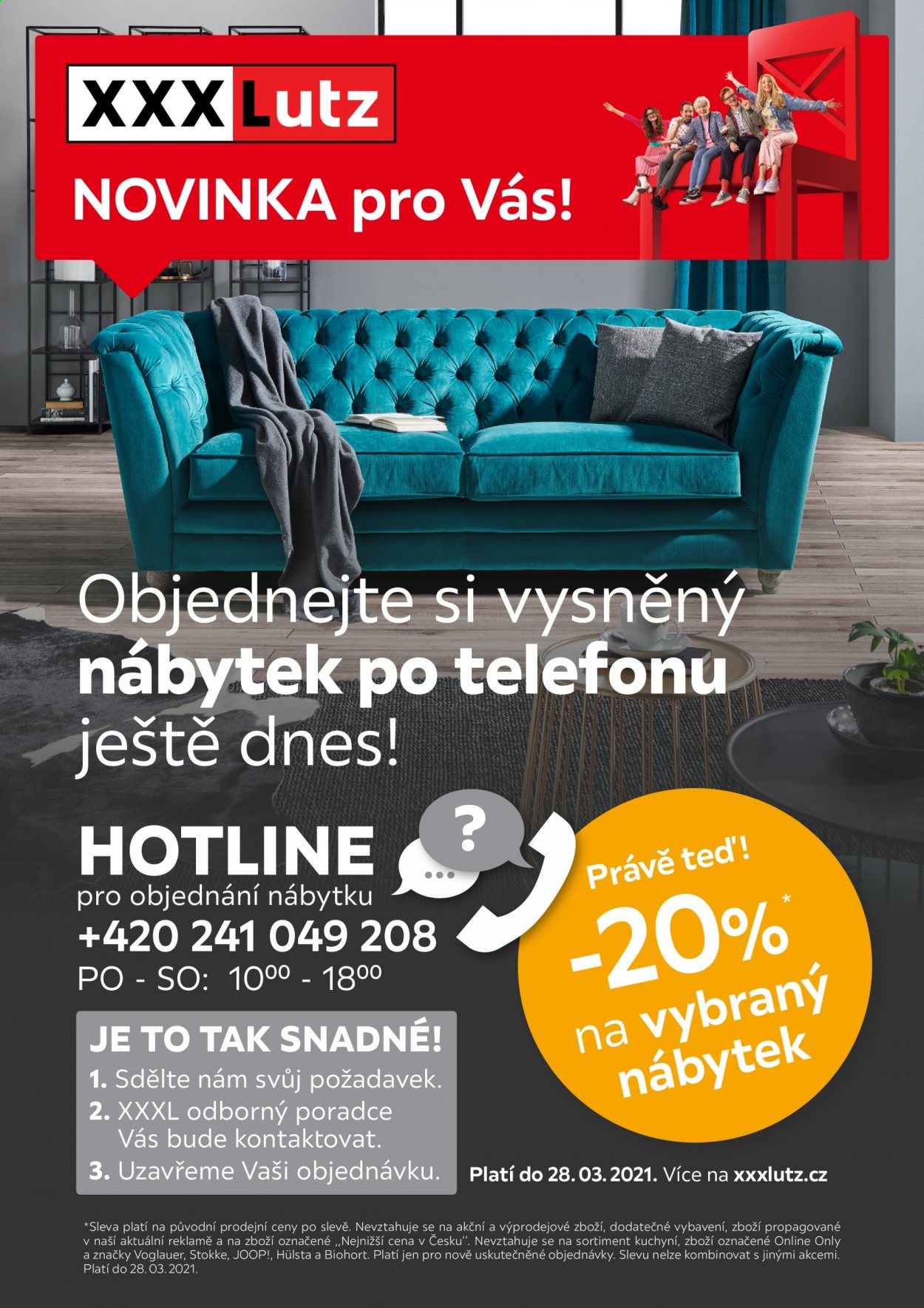 Leták XXXLutz - 22.3.2021 - 28.3.2021. Strana 1