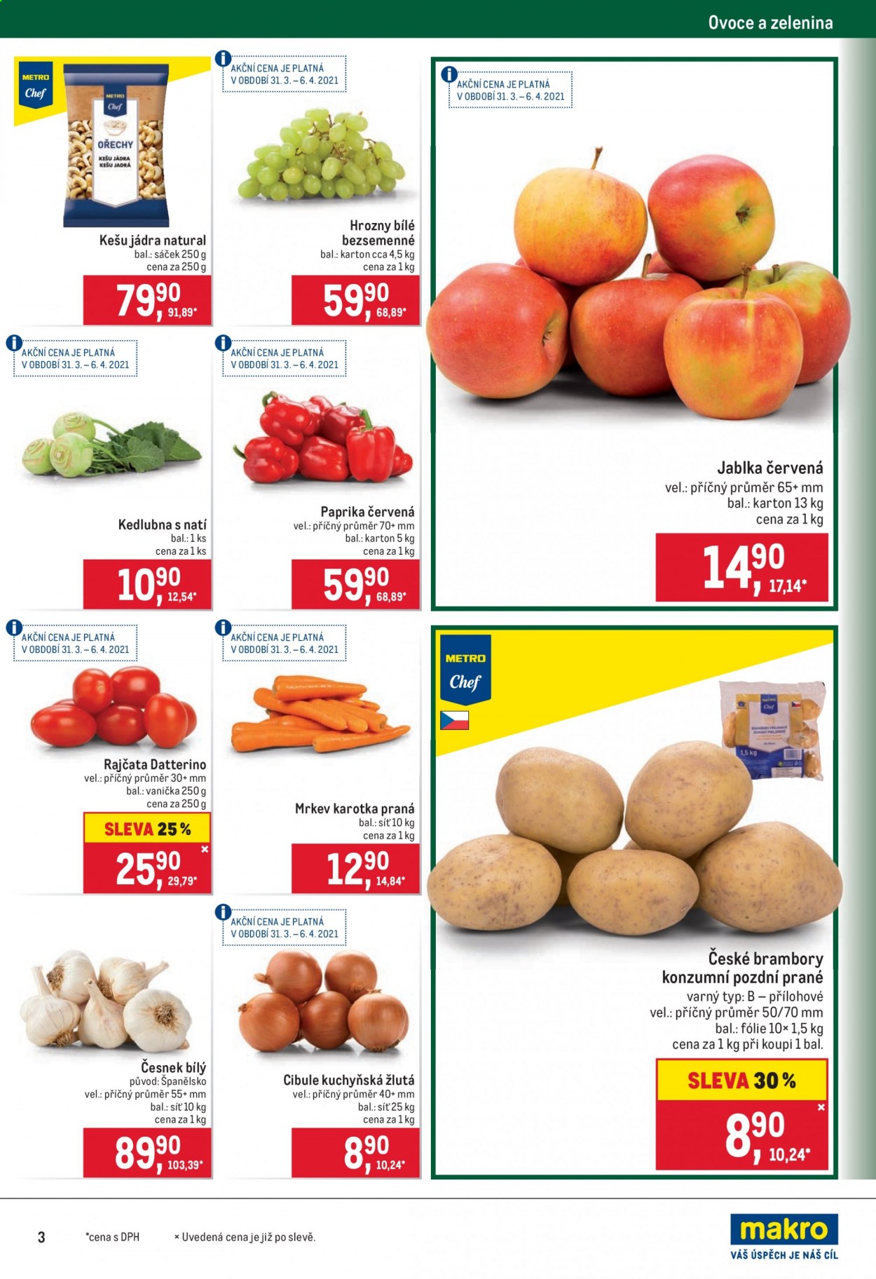 Leták MAKRO - 31.3.2021 - 13.4.2021. Strana 3