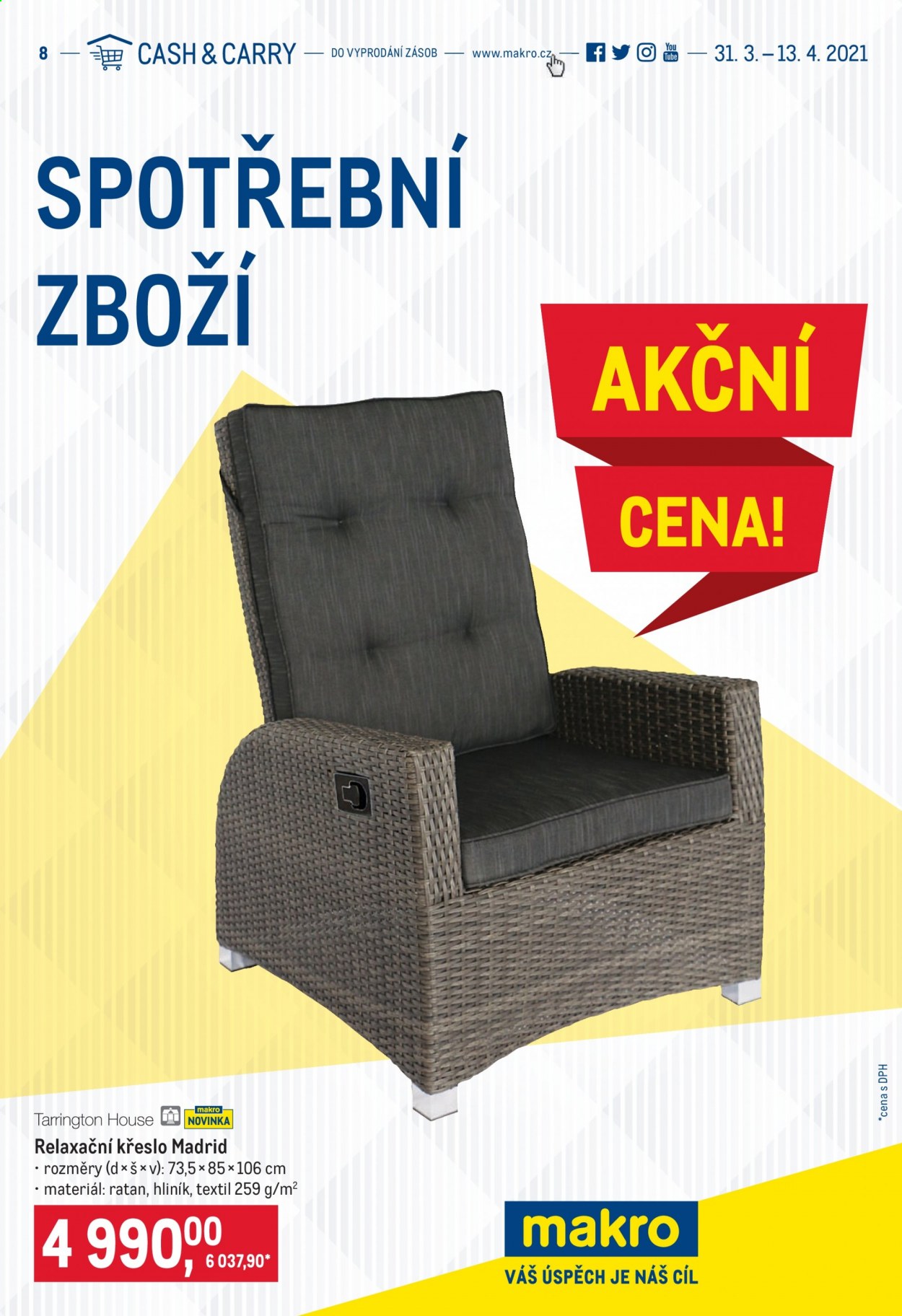 Leták MAKRO - 31.3.2021 - 13.4.2021. Strana 1