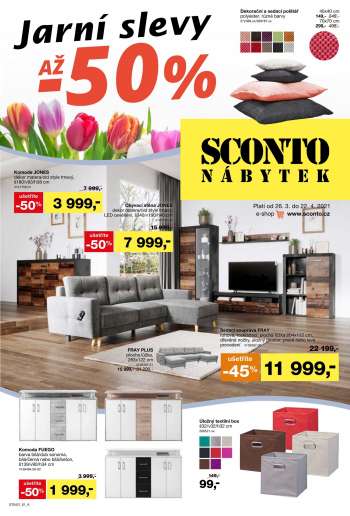 Leták SCONTO NÁBYTEK - 26.3.2021 - 22.4.2021.