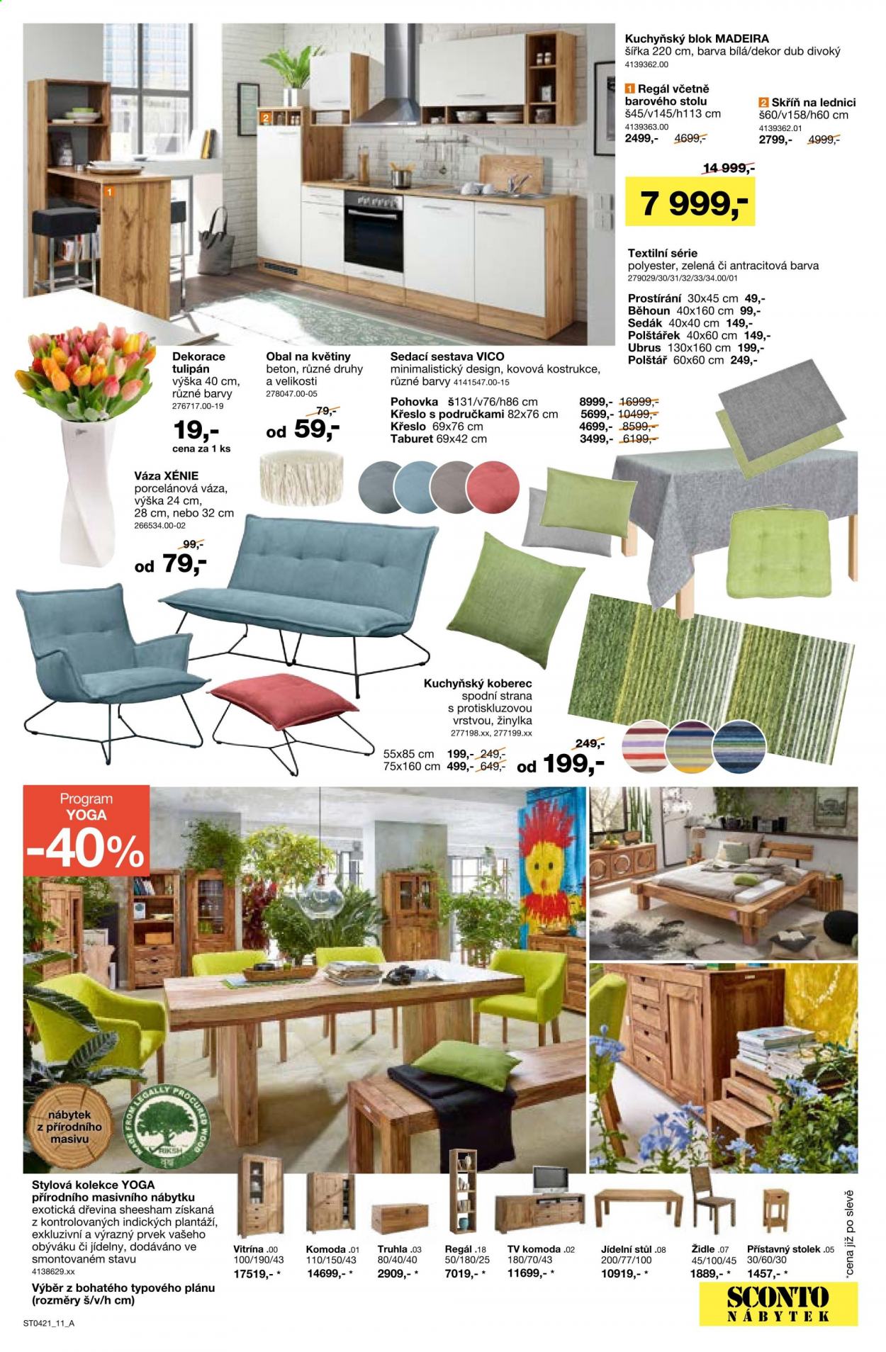 Leták SCONTO NÁBYTEK - 26.3.2021 - 22.4.2021. Strana 11