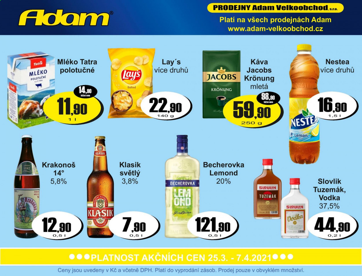 Leták Adam velkoobchod - 25.3.2021 - 7.4.2021. Strana 1