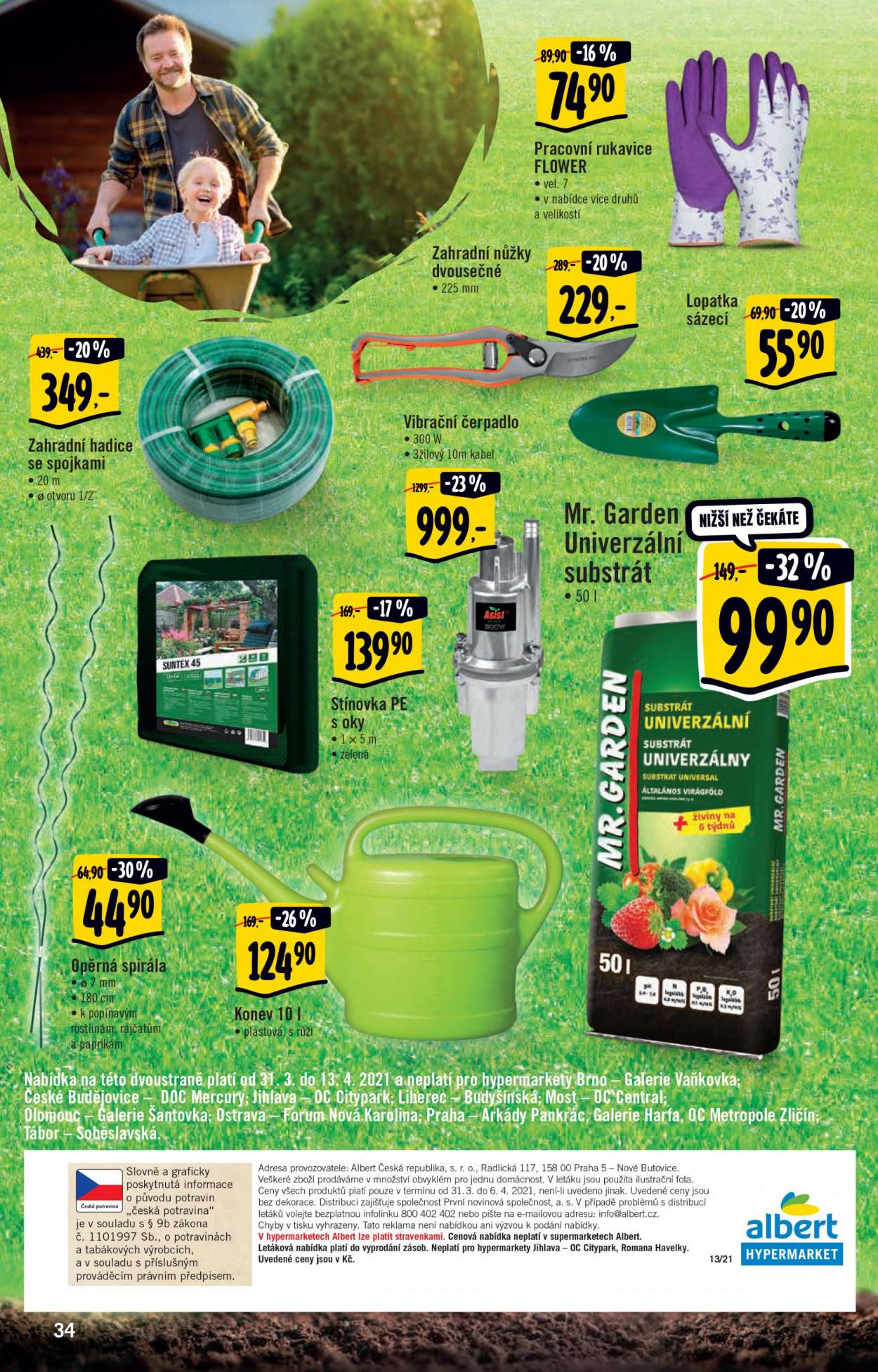 Leták Albert Hypermarket - 31.3.2021 - 6.4.2021. Strana 34